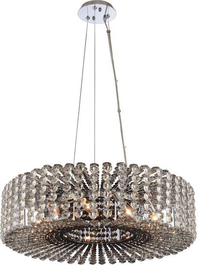 Anello Smoke-to-Clear Gradient Crystal Ring Chandelier