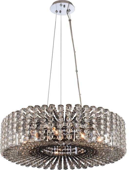 Anello Smoke-to-Clear Gradient Crystal Ring Chandelier