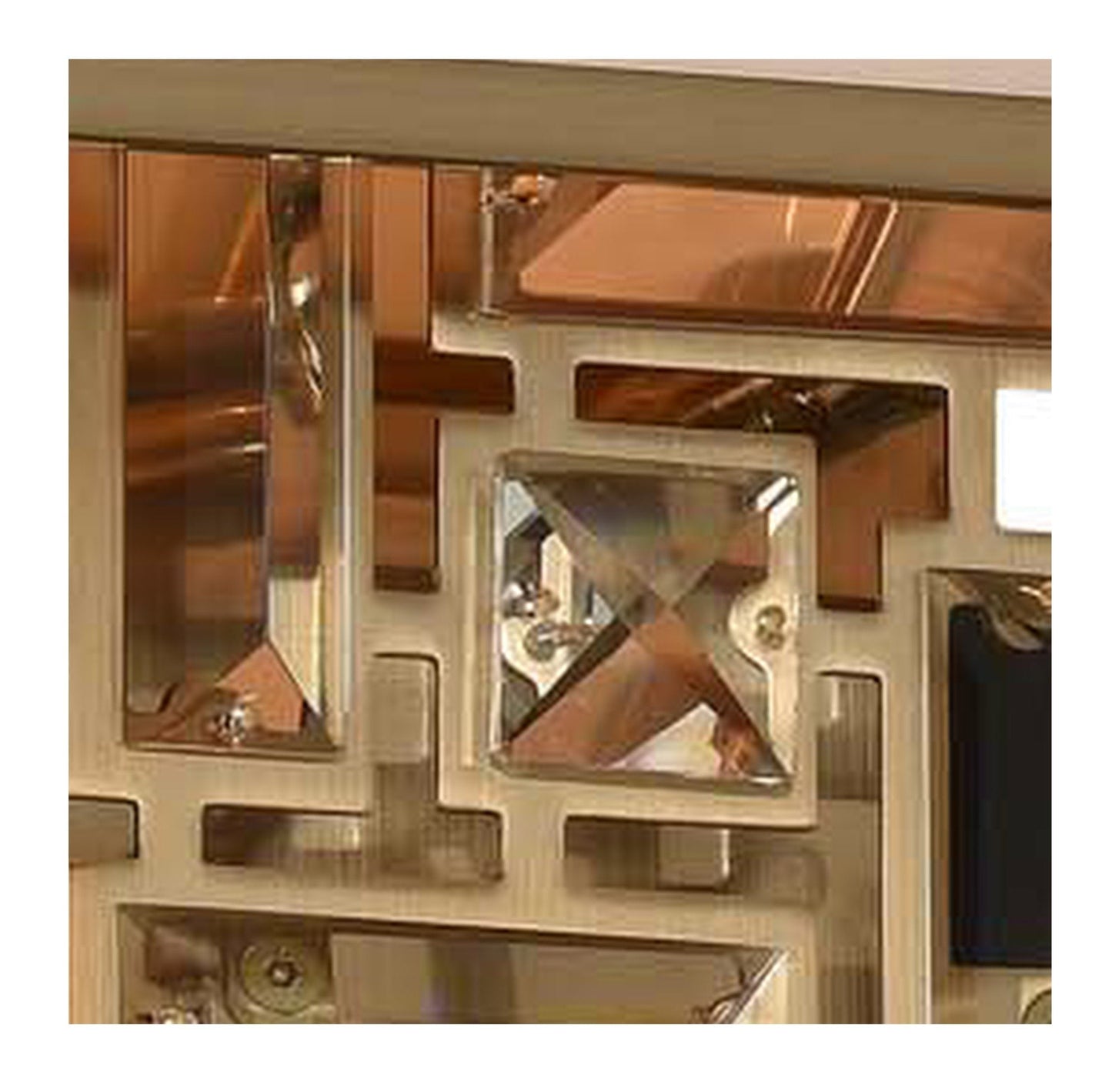 Apollo Brushed Champagne Gold Crystal Rod Chandelier