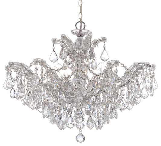 Polished-Chrome Victorian Chandelier