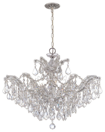 Polished-Chrome Victorian Chandelier