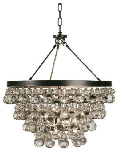 Robert Abbey Deep Patina Bronze 4-Light Chandelier
