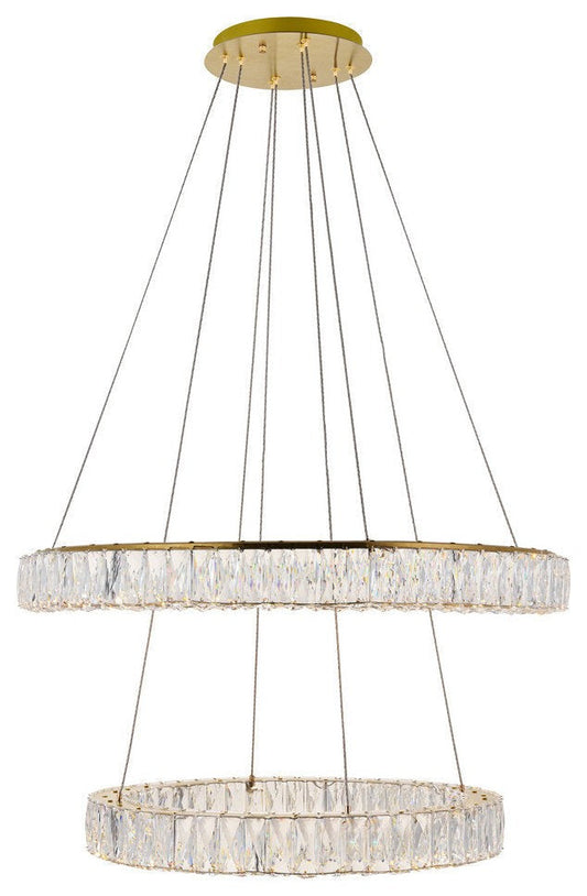 Royal-Cut LED Oblong Crystal Chandelier