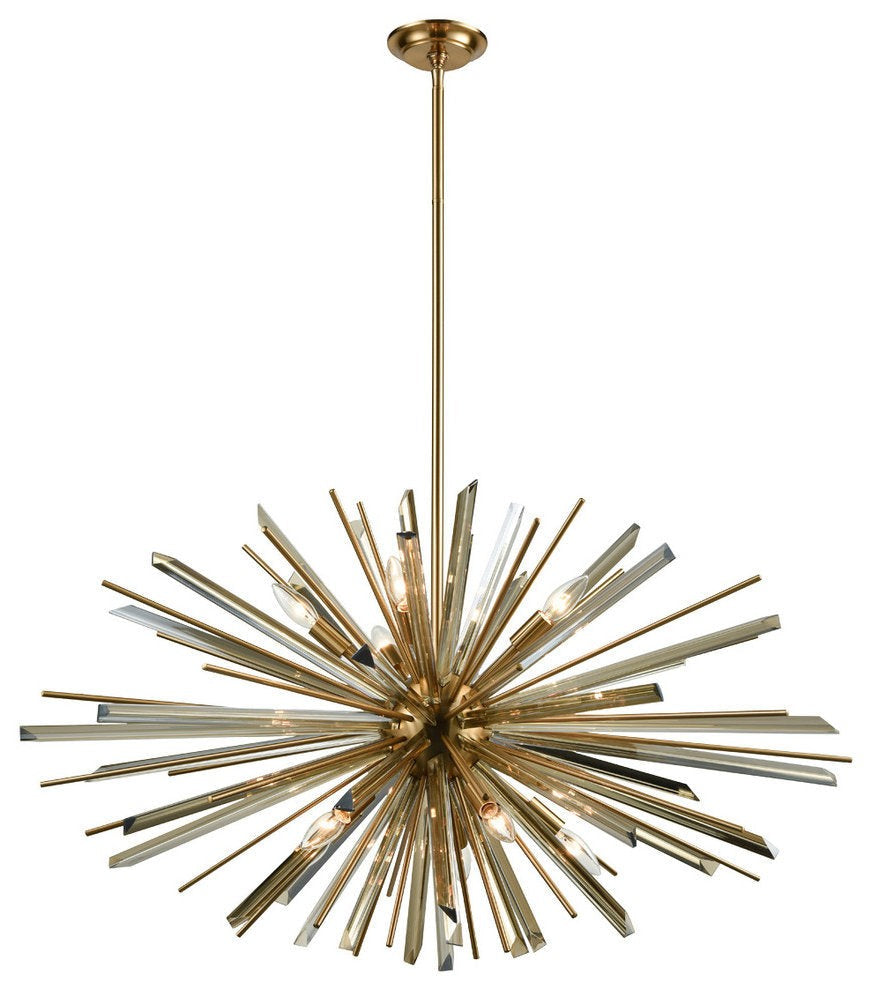 Sputnik-Style Champagne Glass Chandelier