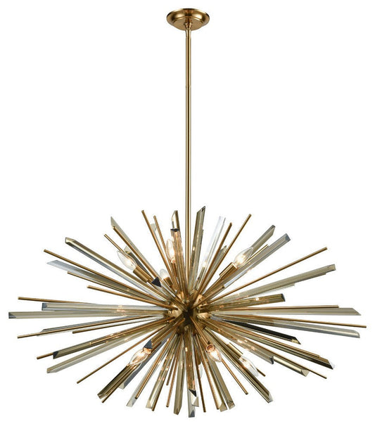 Sputnik-Style Champagne Glass Chandelier